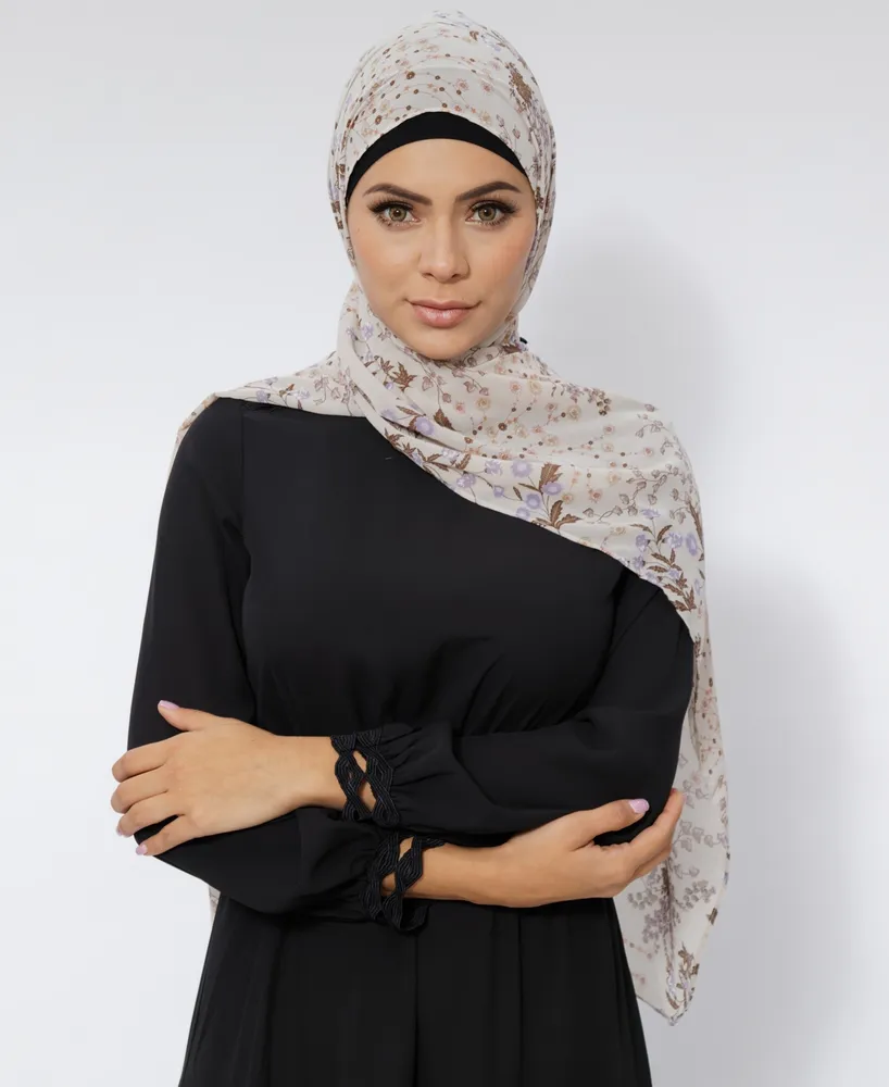 Urban Modesty Women's Floral-Print Chiffon Hijab