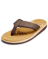 Mio Marino Men's Comfortable Memory Foam Flip Flops