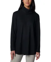 Columbia Women's Holly Hideaway Waffle Cowl-Neck Pullover Top