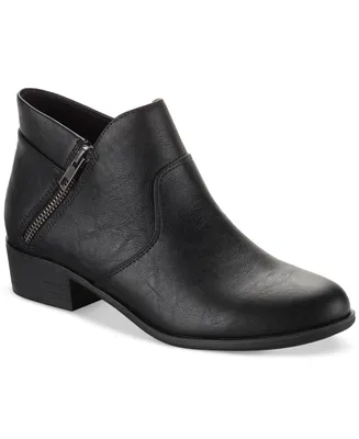 Sun + Stone Women's Adelinee Double Zip Ankle Booties