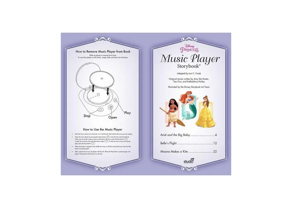 Disney Princess Music Player Storybook by Editors of Studio Fun International