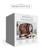 Studio Mercantile Miniature Wood Whiskey Barrel Dispenser