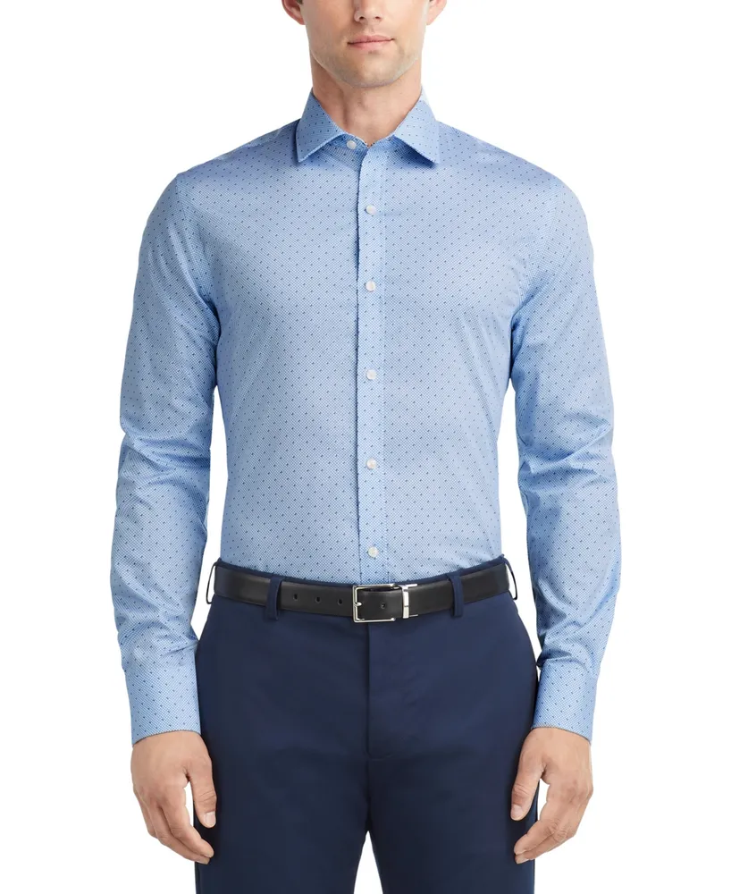 Tommy Hilfiger Men's Slim-Fit Wrinkle-Free Stretch Twill Dress Shirt