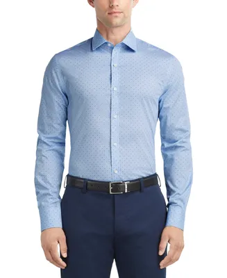 Tommy Hilfiger Men's Slim-Fit Wrinkle-Free Stretch Twill Dress Shirt
