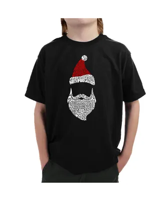 Big Boy's Word Art T-shirt - Santa Claus