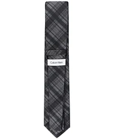 Calvin Klein Men's Shaded Tonal Plaid Tie