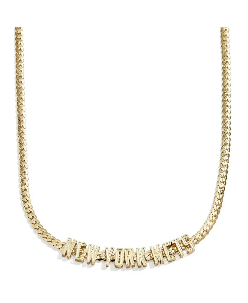 Women's Baublebar New York Mets Curb Necklace - Gold