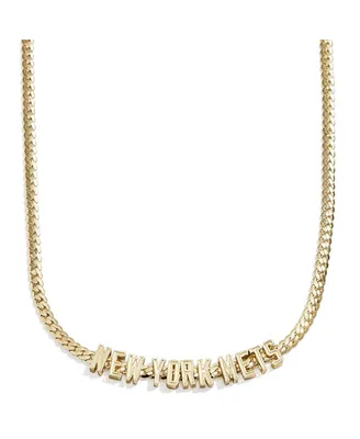 Women's Baublebar New York Mets Curb Necklace - Gold