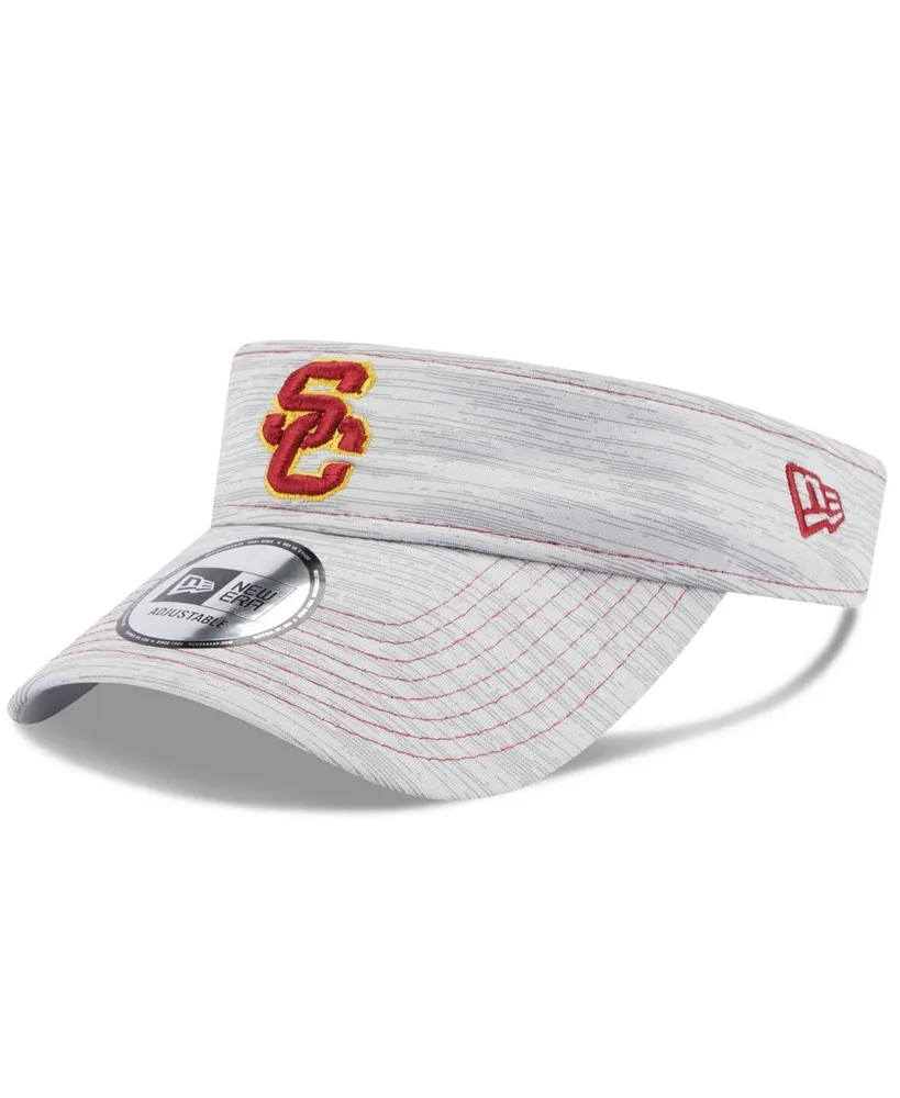 Men's New Era Gray Usc Trojans Logo Adjustable Visor