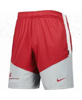 Men's Nike Crimson, Gray Washington State Cougars Performance Player Shorts