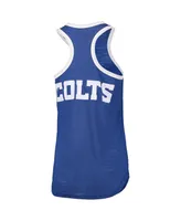 Women's G-iii 4Her by Carl Banks Heather Royal Indianapolis Colts Tater Tank Top