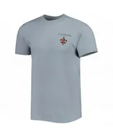 Men's Gray Louisiana Ragin' Cajuns Campus Scenery Comfort Color T-shirt