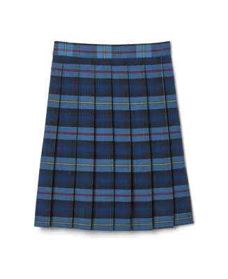 French Toast Little Girls Adjustable Waist Mid-Length Plaid Pleated Skirt