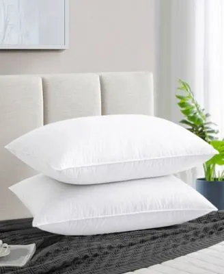 Unikome Standard Down Feather Bed Pillows 2 Pack
