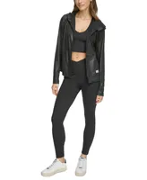 Dkny Sport Women's Honeycomb Mesh Full-Zip Hoodie