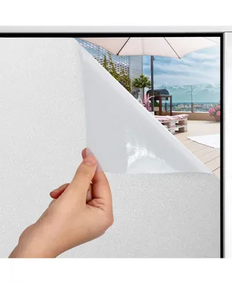 Zulay Kitchen Non-Adhesive Window Film Glare & Uv Protection (35.4 x 118.1 Inch)
