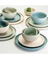 Sango Rollo Mixed 16-pc Dinnerware Set, Service for 4