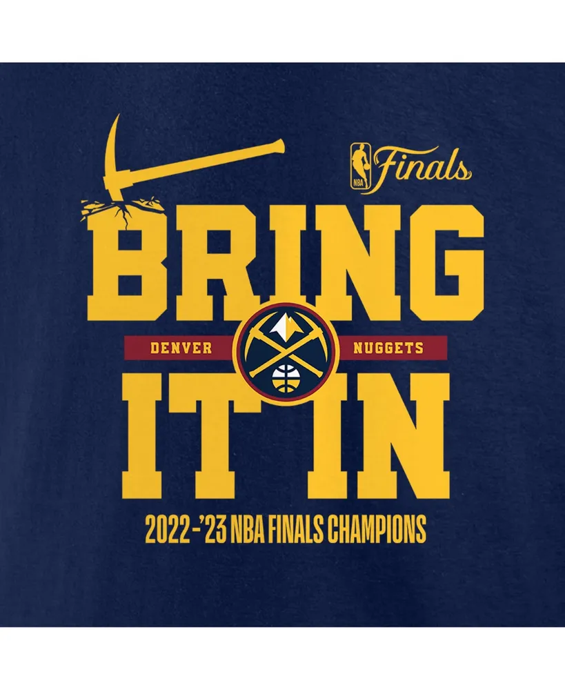 Men's Fanatics Navy Denver Nuggets 2023 Nba Finals Champions Hometown Originals Half Court T-shirt