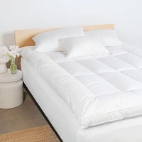 Bokser Home Feather & Down Plush Luxury Mattress Topper -Cal King