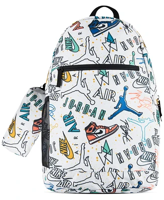 Jordan Kids Air School Backpack and Pencil Case, 2-Piece Set