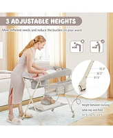 Costway Baby Diaper Changing Table Folding Newborn Nursery Organizer