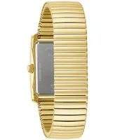 Caravelle designed by Bulova Men's Dress Gold-Tone Stainless Steel Expansion Bracelet Watch 30mm - Gold
