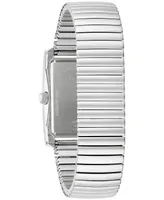 Caravelle designed by Bulova Men's Dress Stainless Steel Expansion Bracelet Watch 30mm