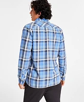 Sun + Stone Men's Diego Plaid Long-Sleeve Shirt, Created for Macy's