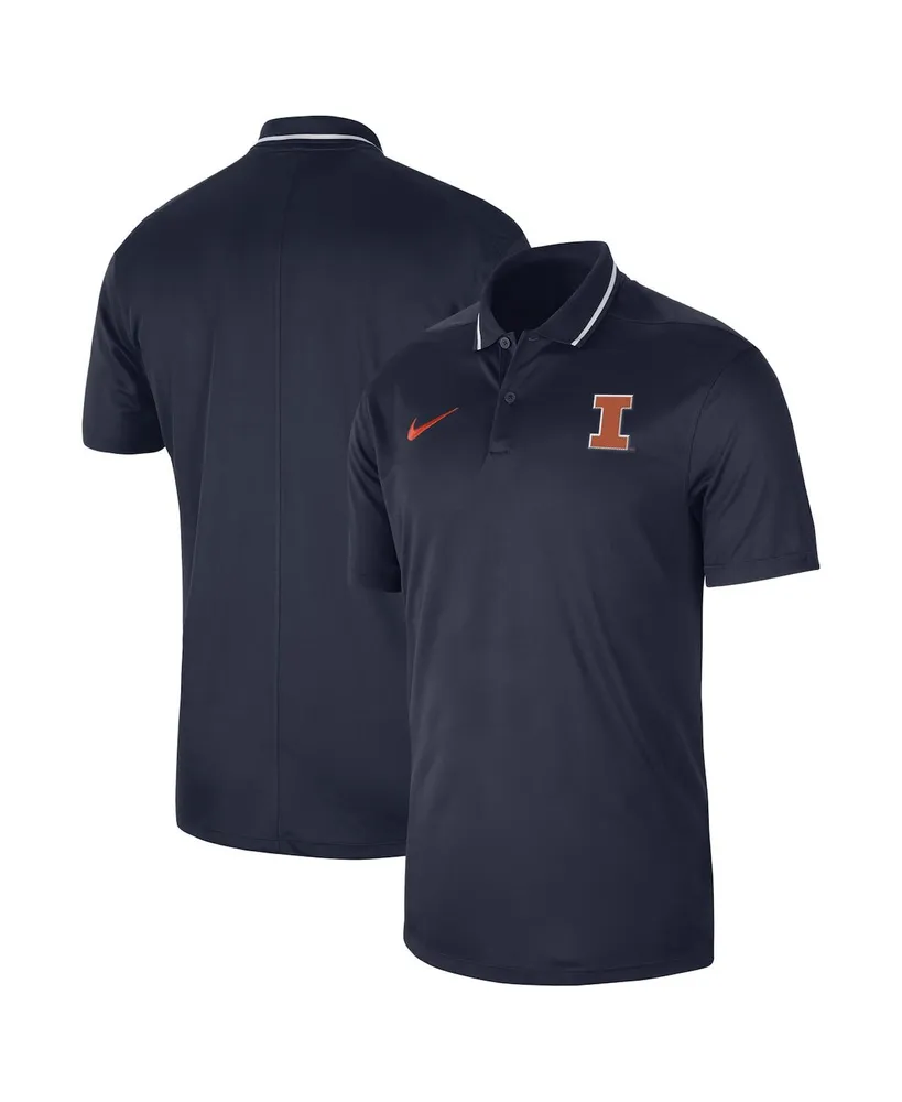 Men's Nike Navy Illinois Fighting Illini 2023 Sideline Coaches Performance Polo Shirt