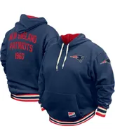 Men's New Era Navy England Patriots Big and Tall Nfl Pullover Hoodie