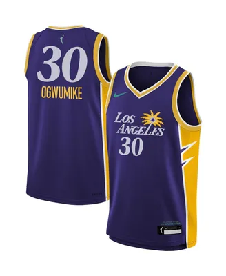 Big Boys and Girls Nike Nneka Ogwumike Purple Los Angeles Sparks 2022 Explorer Edition Victory Player Jersey