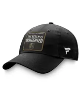 Men's Fanatics Black Vegas Golden Knights 2023 Stanley Cup Champions Core Patch Unstructured Adjustable Hat
