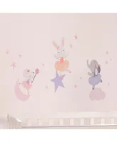 Bedtime Originals Tiny Dancer Ballet Animals & Stars Wall Decals- Elephant/Bunny