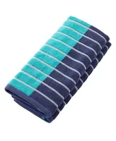 Skl Home Color Block Stripes Cotton 2 Piece Hand Towel Set, 26" x 16"