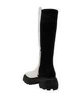 Katy Perry Women's The Geli Combat Lug Sole Knee High Stretch Boots