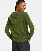 Charter Club Women's 100% Cashmere Zip Hoodie, Created for Macy's