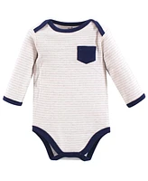 Touched by Nature Baby Boys 3Pk Organic Bodysuits