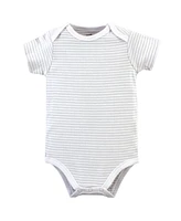 Touched by Nature Baby Boys Organic Cotton Bodysuits 5pk, Truck, 18-24 Months