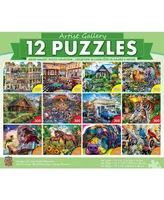 Masterpieces Artist Gallery Jigsaw Puzzle Collection - 12 Pack