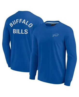 Men's and Women's Fanatics Signature Royal Buffalo Bills Super Soft Long Sleeve T-shirt