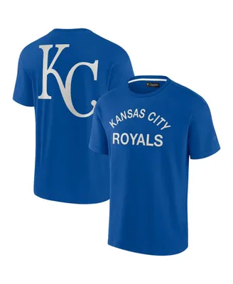 Men's and Women's Fanatics Signature Royal Kansas City Royals Super Soft Short Sleeve T-shirt