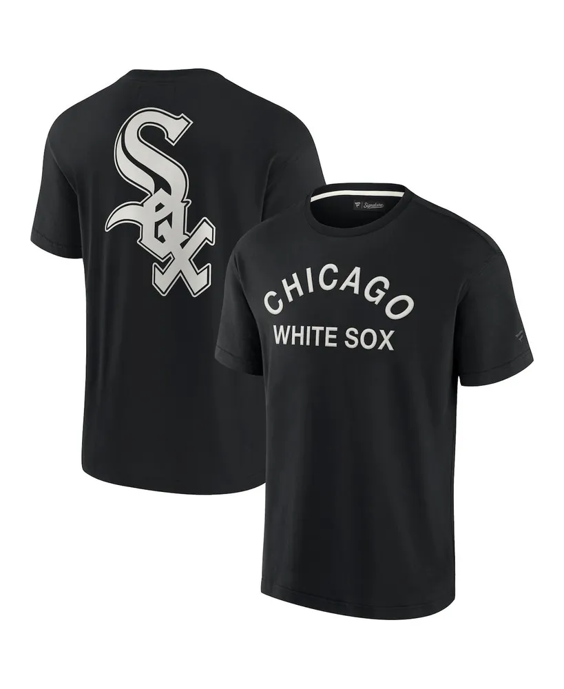 Fanatics Signature Men's and Women's Fanatics Signature Black Chicago White  Sox Super Soft Short Sleeve T-shirt