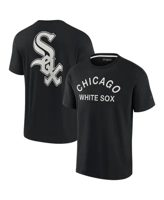 Men's and Women's Fanatics Signature Black Chicago White Sox Super Soft Short Sleeve T-shirt