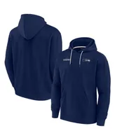 Men's and Women's Fanatics Signature College Navy Seattle Seahawks Super Soft Fleece Pullover Hoodie