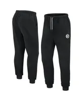 Men's and Women's Fanatics Signature Black Pittsburgh Steelers Super Soft Fleece Jogger