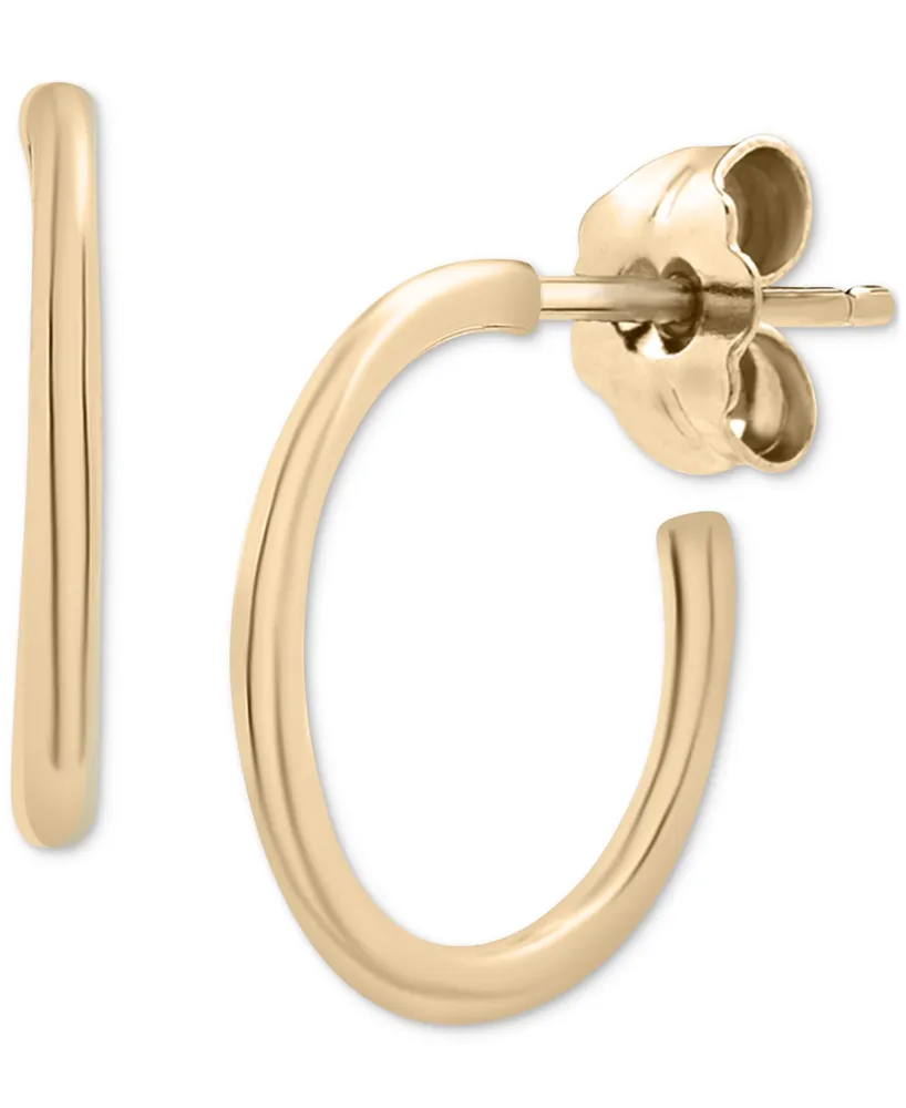 Audrey by Aurate Polished Tube Small Hoop Earrings in Gold Vermeil, Created for Macy's