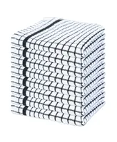Sloppy Chef Classic Checkered Dishcloths (Pack of 8), 100% Cotton. Color Options, 13x13 in.