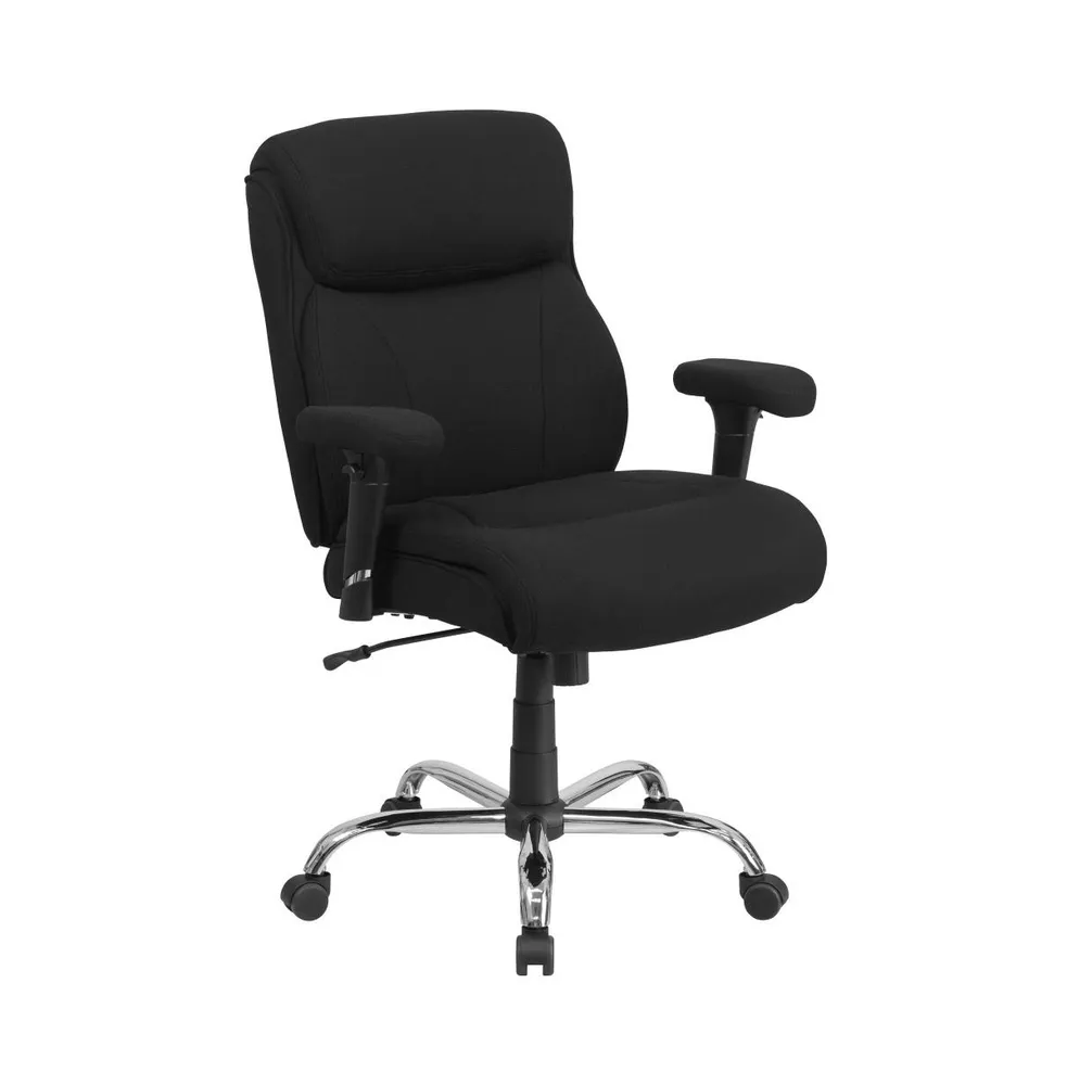 Emma+Oliver 400 Lb. Big & Tall Mid-Back Swivel Clean Line Stitch Ergonomic Task Office Chair