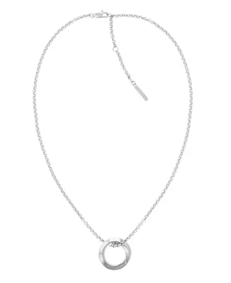 Calvin Klein Women's Silver-Tone Stainless Steel Chain Necklace