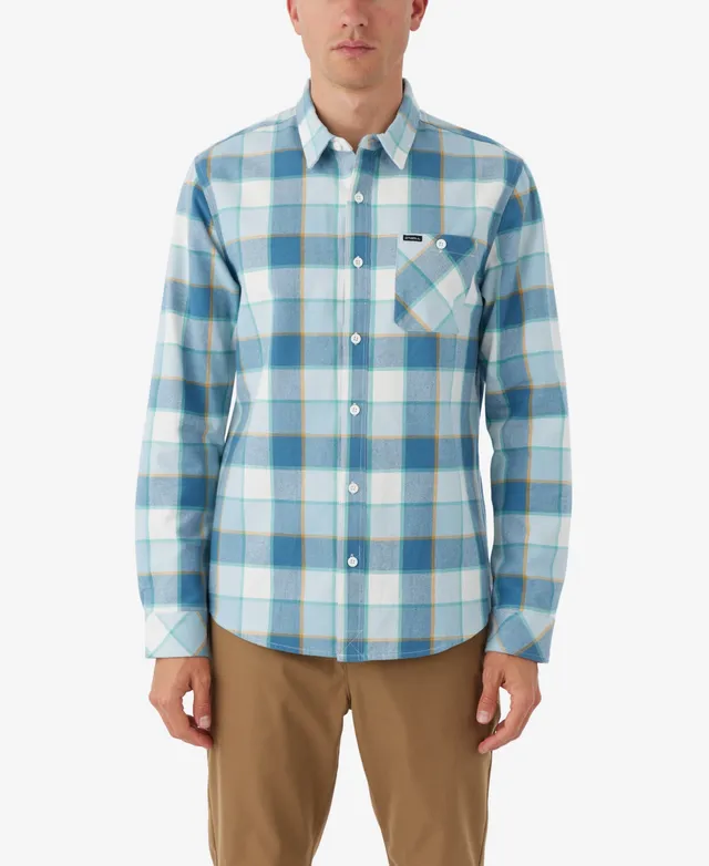 Glacier Plaid Superfleece Shirt - Storm Blue